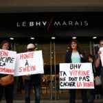 What sparked a French furore over a Shein store in Paris? 