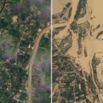 Satellite images show the scale of destruction from Asia floods 
